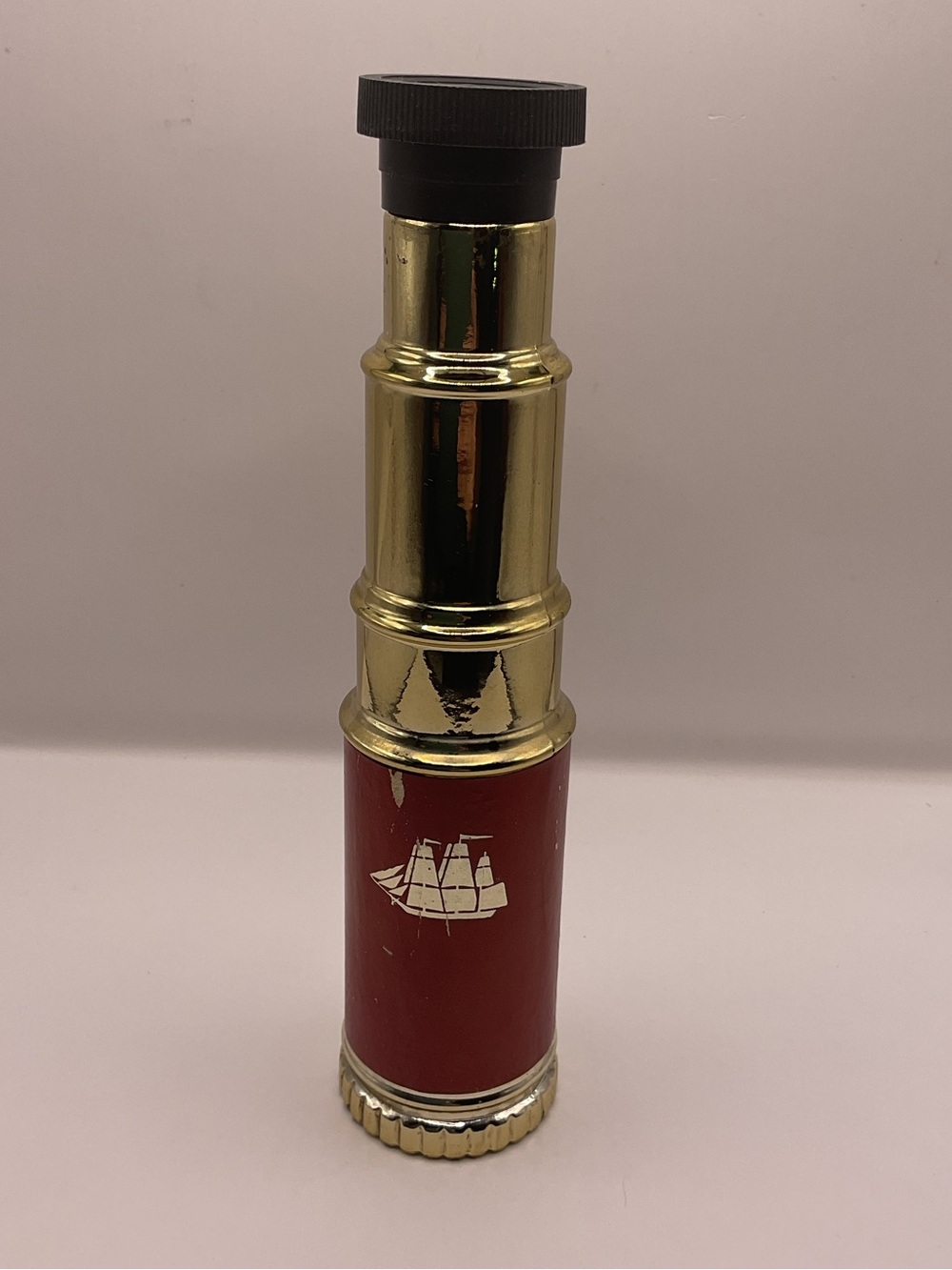 "Old Spice‎ Telescope Aftershave Decanter w/Little Liquid Gold Nautical 1977